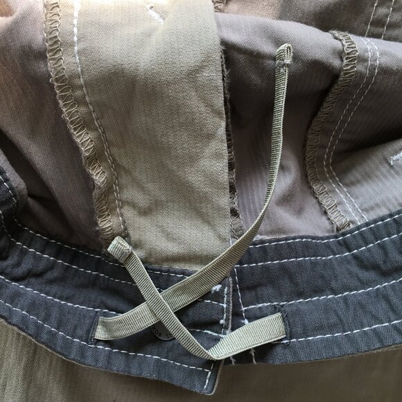 KUHL Beige/Taupe Drawstring Waistband Floral Embroidery Active Bermuda Shorts - Picture 4 of 15